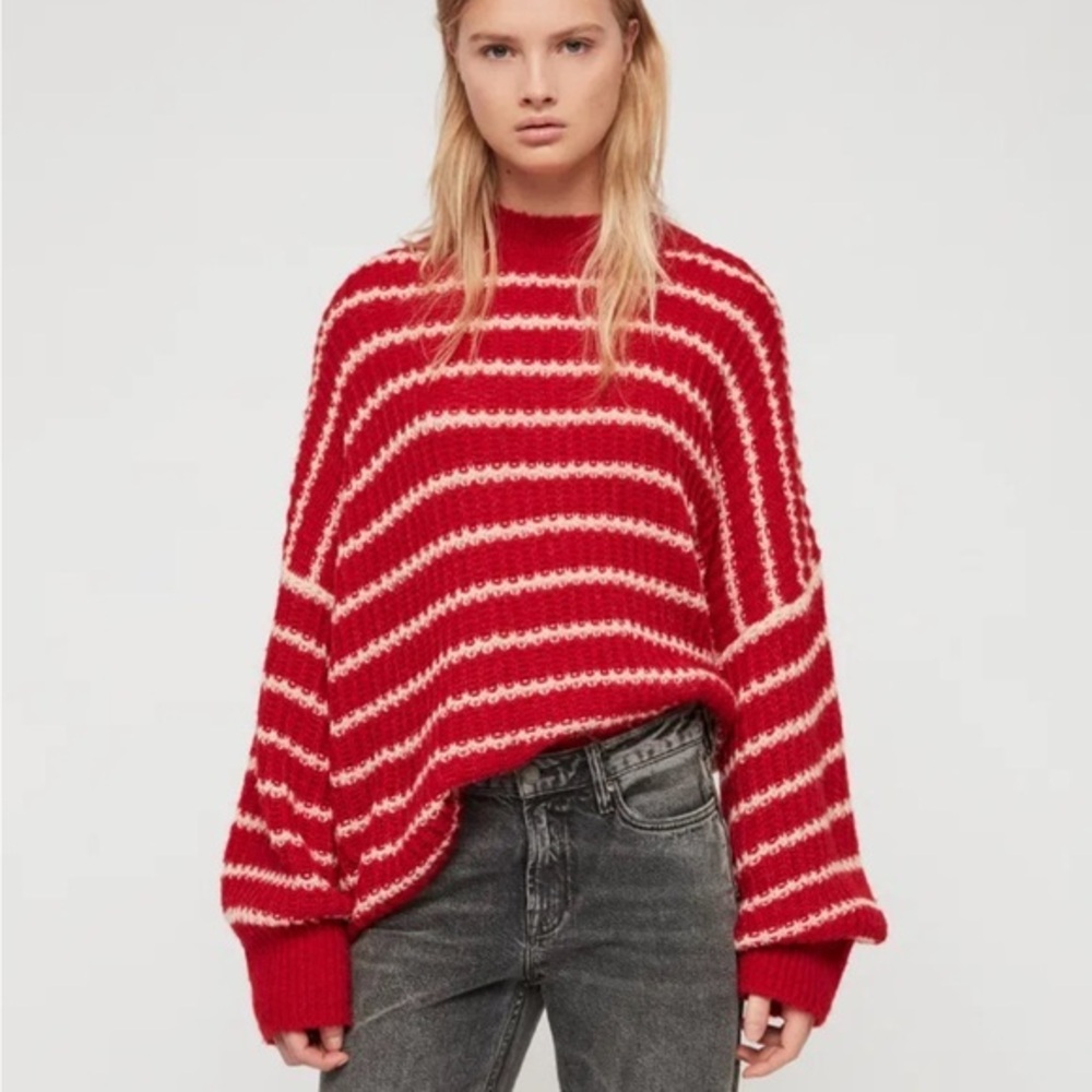 All Saints Renne Stripe Jumper